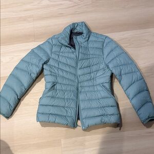 Lands' End Women's Teal Puffer Jacket